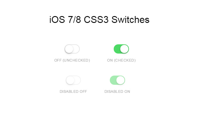 30例精彩的CSS3动画效果源代码下载css3 switches ios7 ios8 open source code