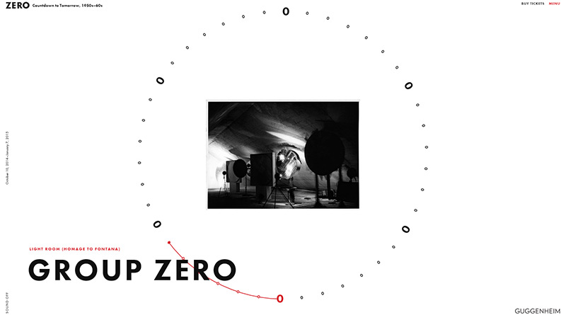 Guggenheim Zero in 2014年网页设计创意合集欣赏