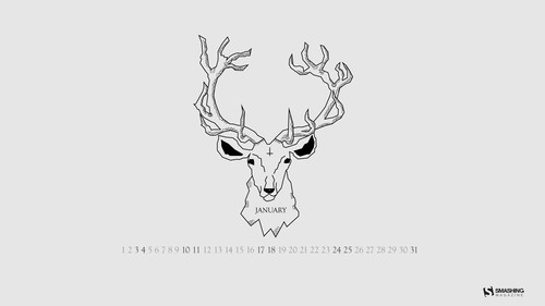 2015年1月的最新的有创意的壁纸下载Oh deer!