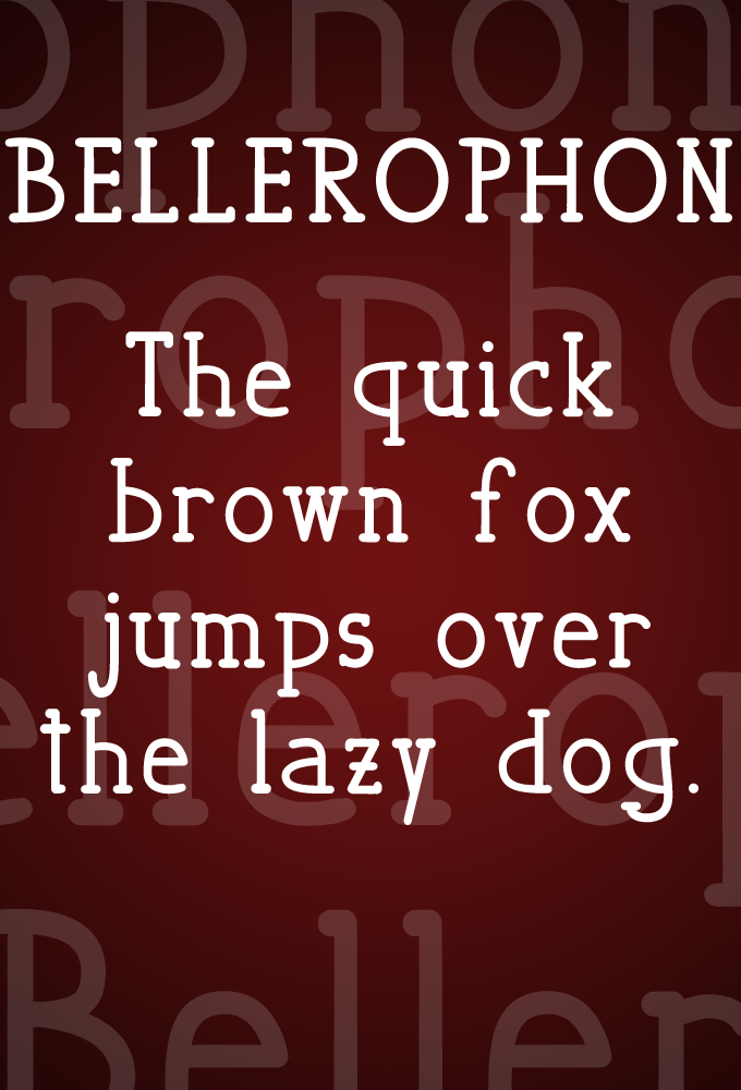 Bellerophon by Marco Ballare in 2015年1月整理的最新时尚设计字体下载