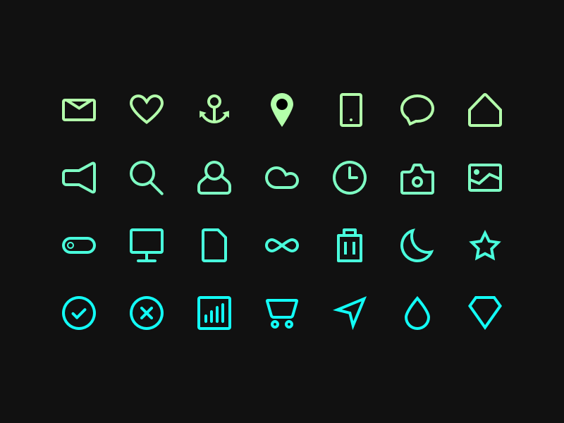 Icon Set by UltraLinx 2015年1月的扁平化图标合集下载
