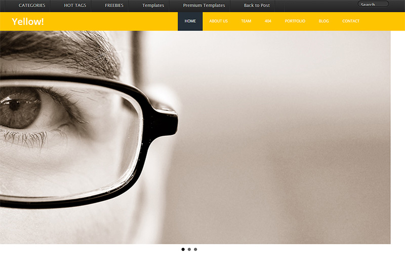 Yellow in 20个新鲜&时尚的HTML模版打包下载