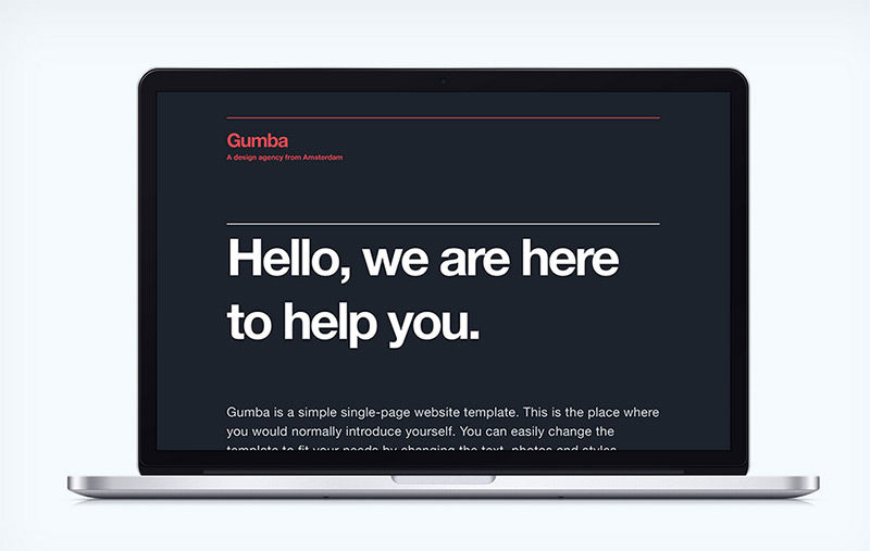 Gumba in 20个新鲜&时尚的HTML模版打包下载
