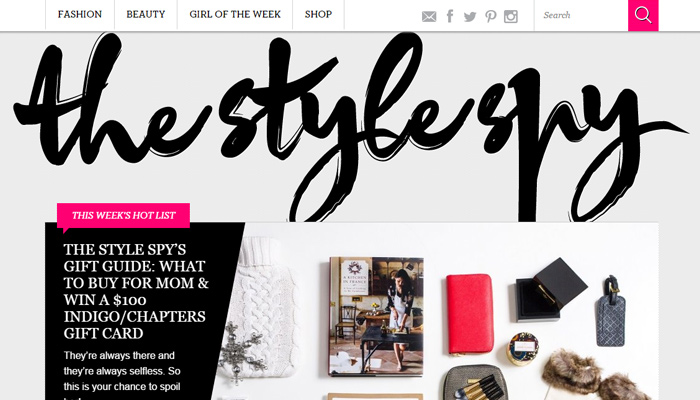 30个在线杂志风格的网页设计排版灵感欣赏style spy magazine pink black white simple colorful