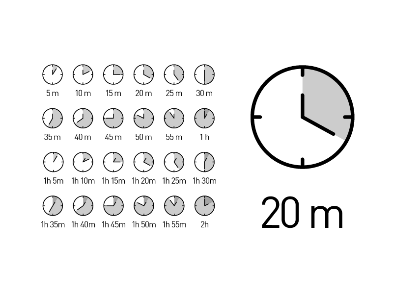 Free time duration icons by Dario Stefanutto in 2015年1月的23个免费的扁平化图标合集下载