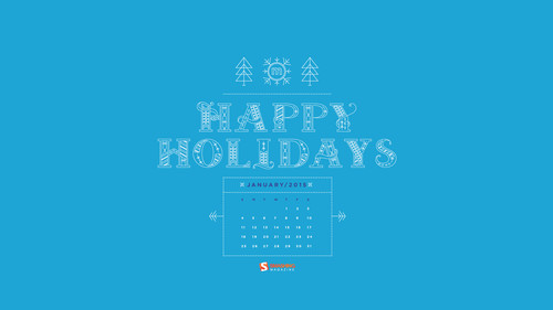2015年1月的最新的有创意的壁纸下载Happy Holidays