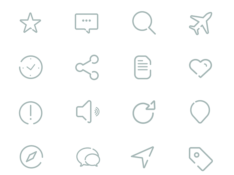Gap icons - 45 free icons by Marco Lopes 2015年1月的扁平化图标合集下载