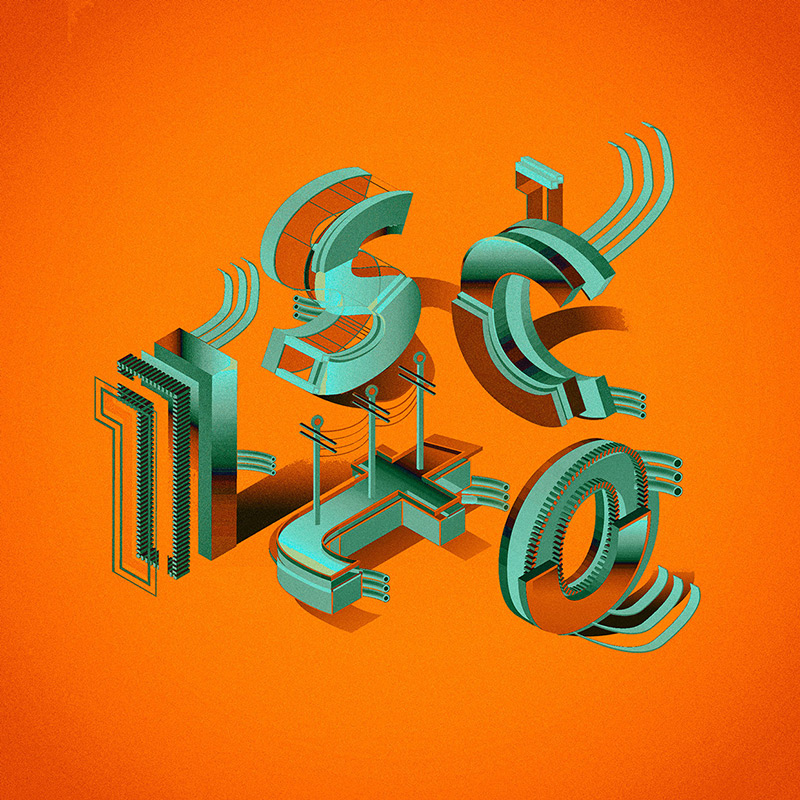 ISTCO - Experimental Typography by Ryan Dwi Yanto in 20个清新明快并流畅体最新创意字体设计欣赏