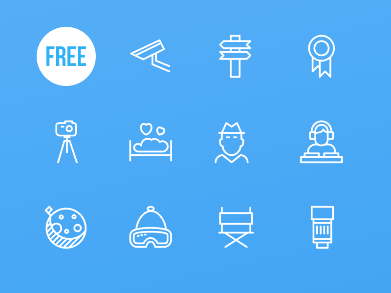 100 Free Awesome Icons by Creative Tail in 2015年2月的扁平化图标合集下载 yunrui