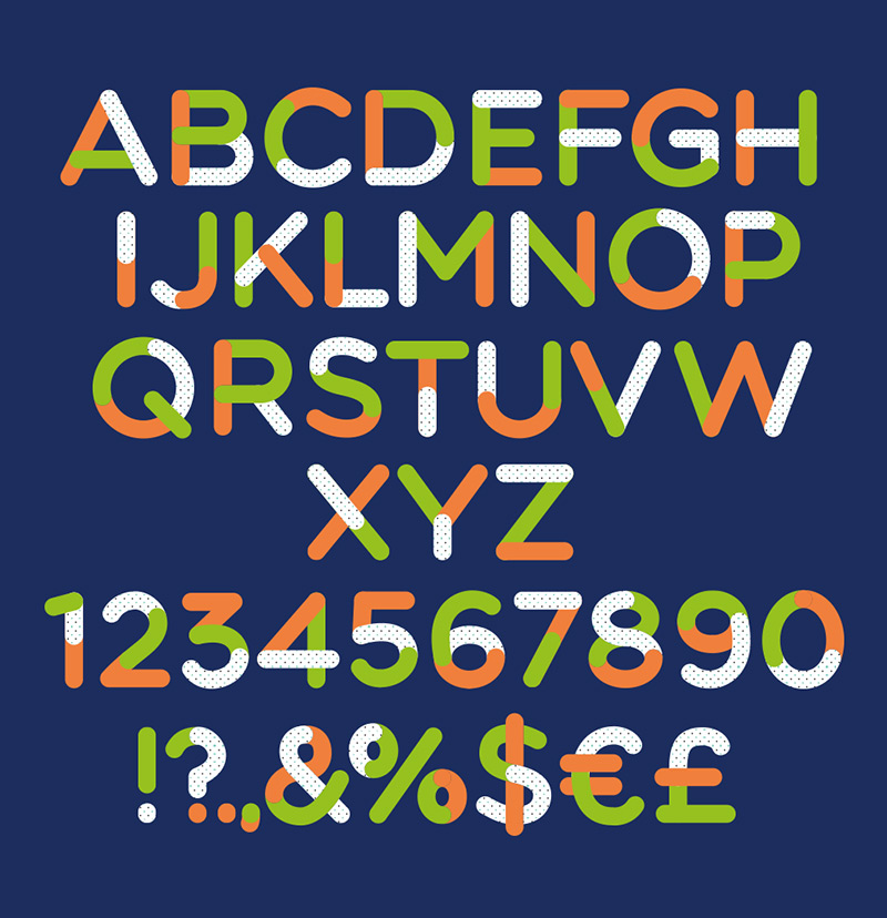 TriColore Free Font by Ivan Filipov in 2015年2月的最新的设计字体合集下载