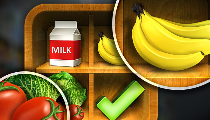 50个讨人喜欢的安卓APP图标创意设计欣赏grocery king android mobile app icon