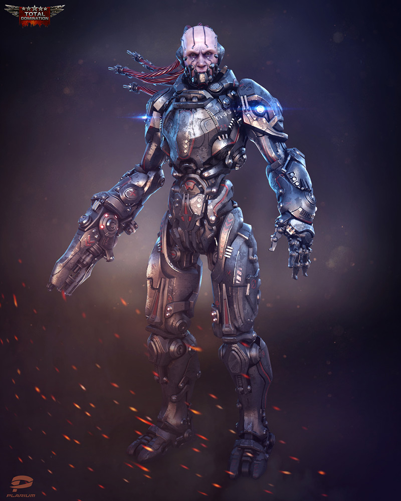 Cyborg by Alex Vasin in 2015年2月最新最炫的3D角色设定设计效果欣赏