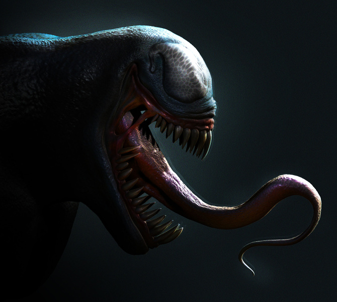 Venom by Bruno Naoki in 2015年2月最新最炫的3D角色设定设计效果欣赏