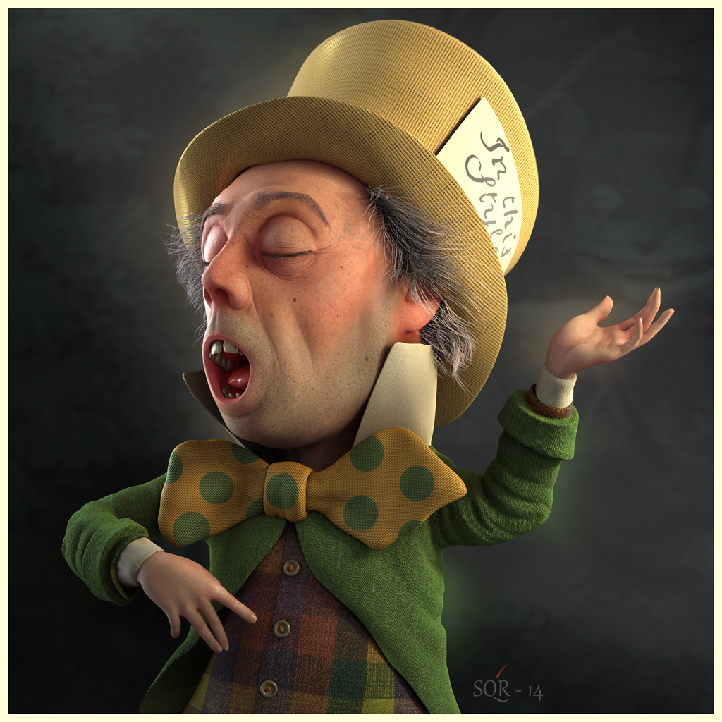 Mad Hatter by Juan Siquier in 2015年2月最新最炫的3D角色设定设计效果欣赏