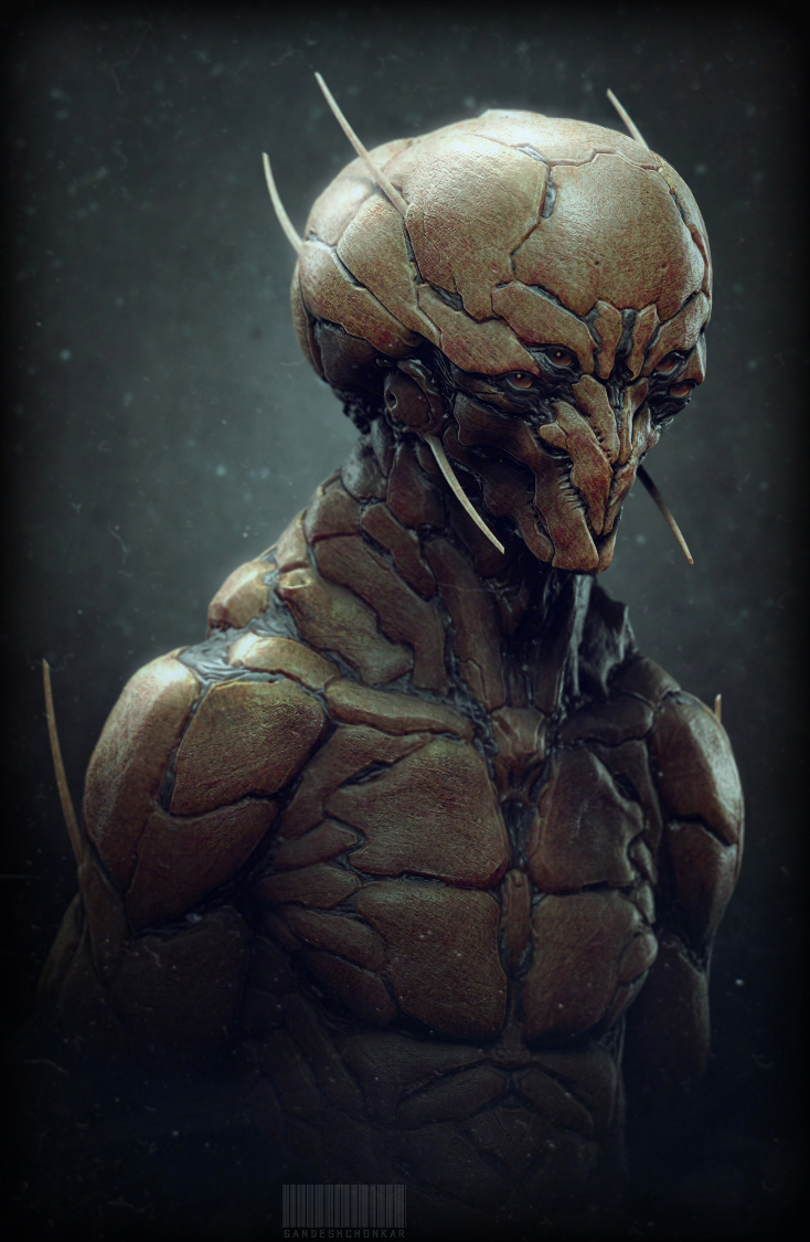 Extraterrestrial by Sandesh Chonkar in 2015年2月最新最炫的3D角色设定设计效果欣赏