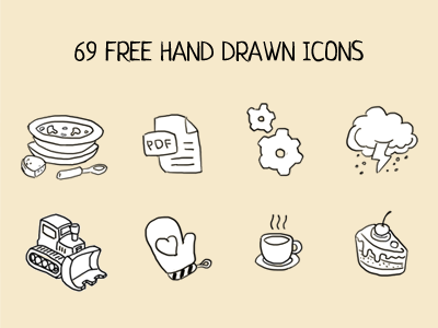 Hand drawn icons by ILYA in 2015年2月的扁平化图标合集下载 yunrui