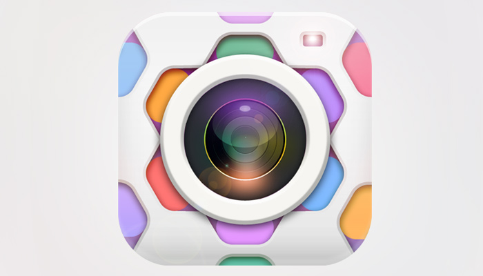 50个讨人喜欢的安卓APP图标创意设计欣赏single camera lens app icon design