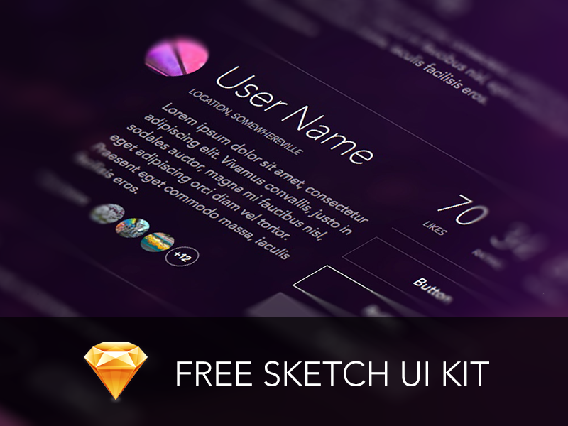 Free Sketch UI Kit by Pausrr in 20个扁平化的UI套装PSD打包下载