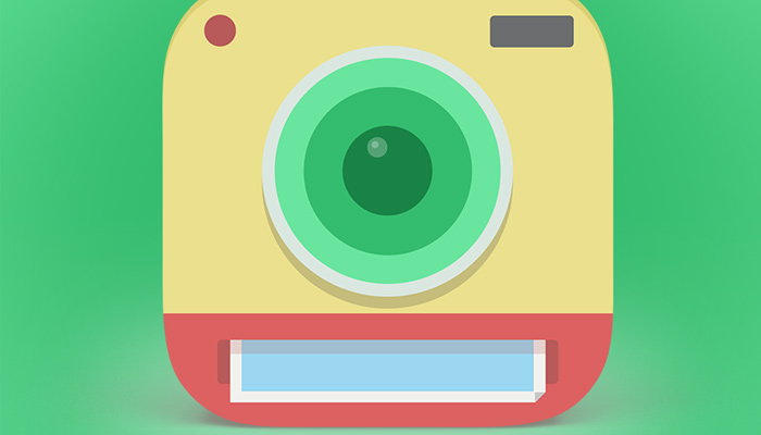 50个讨人喜欢的安卓APP图标创意设计欣赏simple flat camera app icon