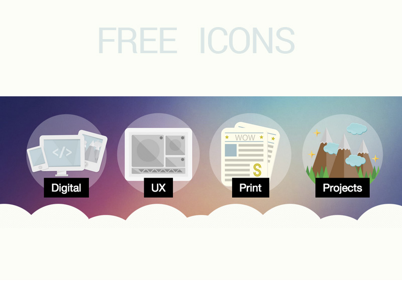 Free Icons by Luca Guglielmi in 2015年2月的扁平化图标合集下载 yunrui