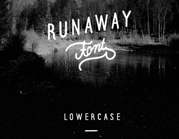 Runaway Free Font by Iulian Maftei in 2015年2月的最新的设计字体合集下载