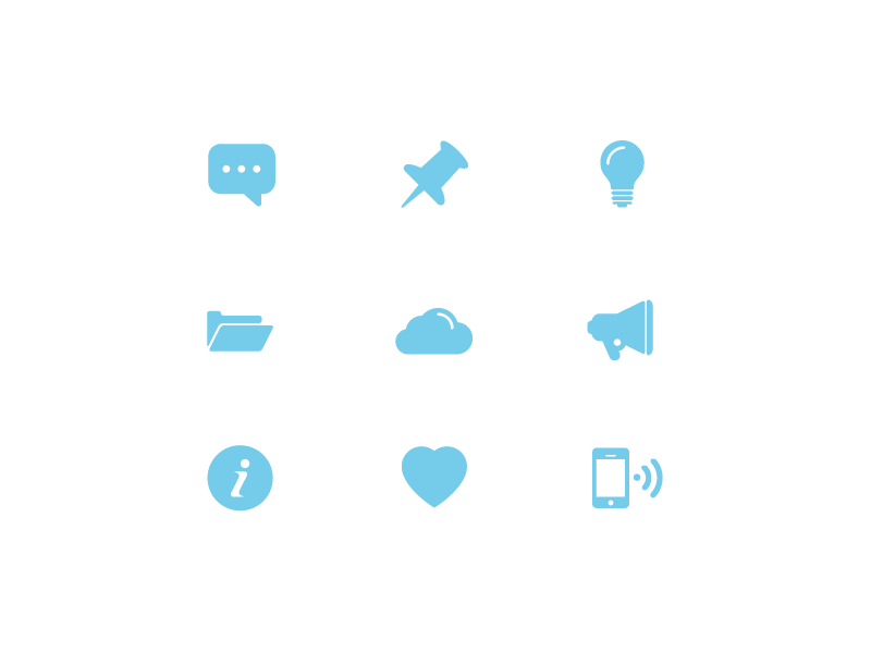 Free Icon Set #1 by Geovani Almeida in 2015年2月的扁平化图标合集下载 yunrui
