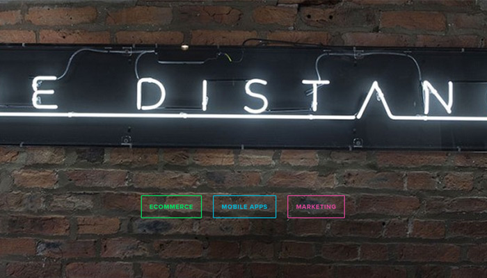 2015年最顶级的7个网页设计流行趋势the distance agency ghost buttons