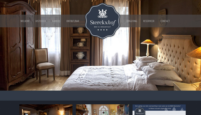 30个高品质的酒店网页设计排版布局欣赏 - 云瑞sterckxhof brussels simple hotel chain