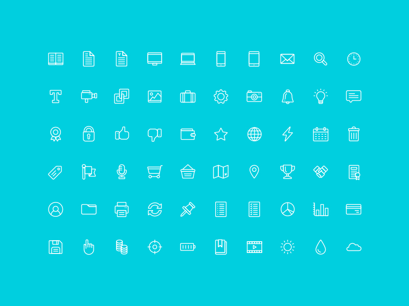 The Nice and Serious UI Icon Set by Nice and Serious in 2015年3月的42套扁平化图标合集下载