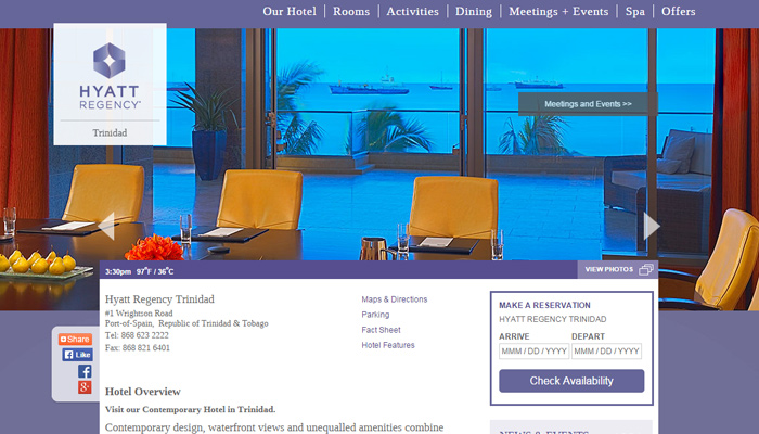 30个高品质的酒店网页设计排版布局欣赏 - 云瑞trinidad tobago hotel website design