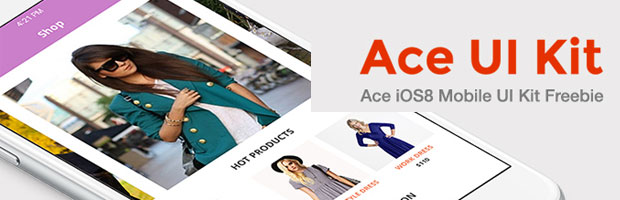 Ace 出品的 IOS APP创意应用PSD模版下载