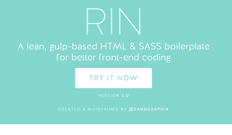 2015年3月新鲜出炉的网页前端开发工具Rin