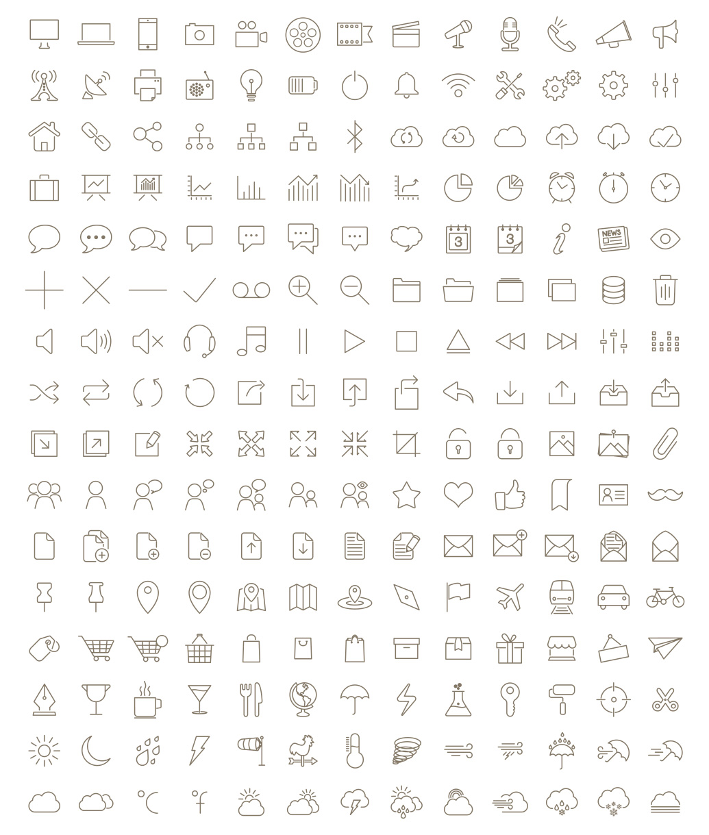 CSS-Ready 500 Icons by Hakan Ertan in 2015年3月的42套扁平化图标合集下载