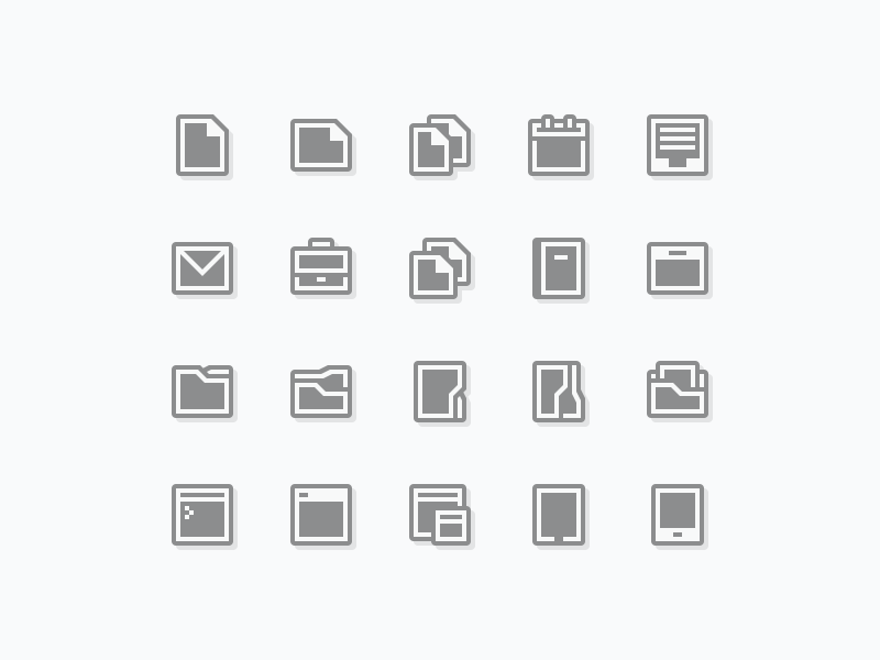 Free SVG Icons by Yevgeny Makarov in 4月必备的42套新鲜的扁平化UI图标下载 