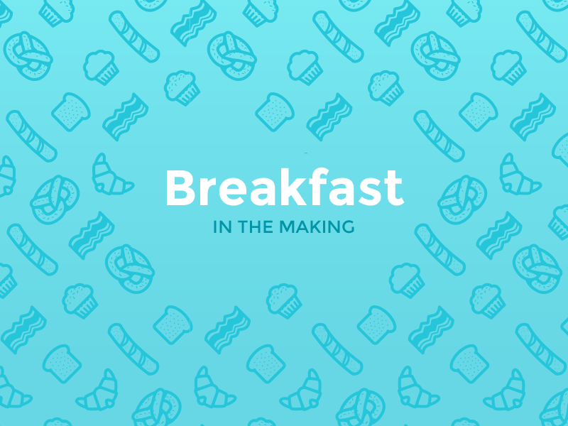 Breakfast Pattern Freebie by Strahinja Todorović in 4月必备的42套新鲜的扁平化UI图标下载 