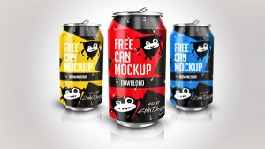 33个免费的产品包装VI设计展示模型PSD下载Free-Soda-Can-Mock-Up