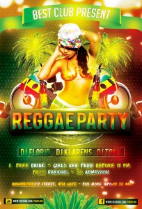 31个免费的夜店&酒吧广告传单模版PSD下载Reggae-Party-Flyer-FREE-PSD-Template