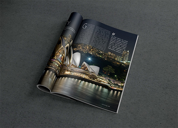 20个免费的杂志&画册设计和展示模型PSD打包下载