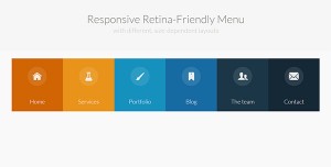 26款免费CSS3导航菜单及jQuery插件responsive-retina-ready-menu