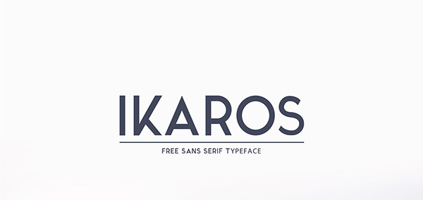 22个令人震惊的免费字体下载 - 2015年5月版Ikaros-Free-Font