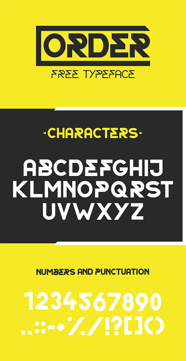 22个令人震惊的免费字体下载 - 2015年5月版Order-Typeface-Free-Font