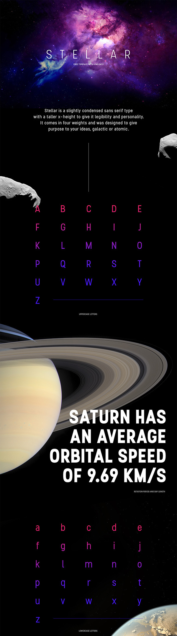 26个新鲜的设计字体下载（2015.07）Stellar-Free-Typeface