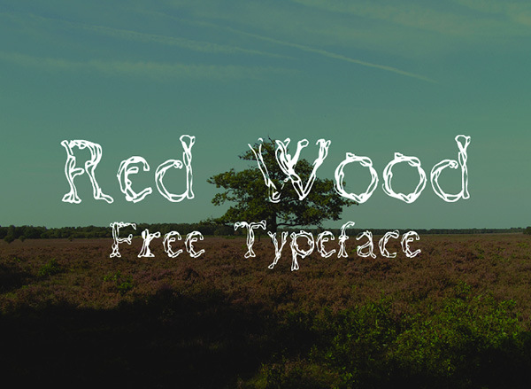 26个新鲜的设计字体下载（2015.07）red-wood-typeface