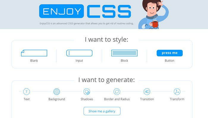 10款免费的CSS3代码在线生成器02-enjoy-css-css3-generator