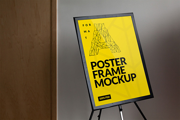21个非常棒的海报展示模型PSD下载（2015年9月出炉）Free-Frame-Poster-Mockup-28987409