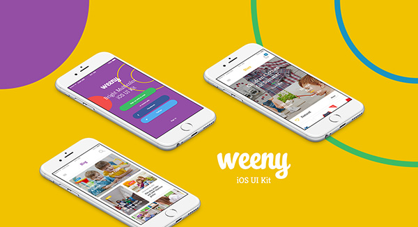 2015年出炉的 27个了不起的Ui Kits工具包PSD打包下载Weeny-iOS-UI-Kit-28041483
