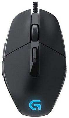 罗技G302 有线游戏鼠标 USB电脑竞技 发光呼吸灯 多键可编程