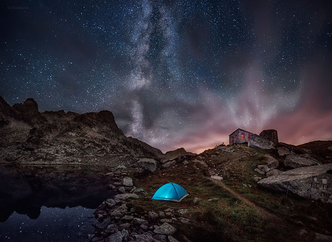 75个这个世界上最迷人的夜晚星空图效果欣赏A Dreamscape From Rila Mountain, Bulgaria