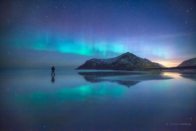 75个这个世界上最迷人的夜晚星空图效果欣赏Arctic Sky In Lofoten, Norway