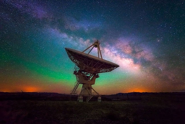 75个这个世界上最迷人的夜晚星空图效果欣赏VLA And Milky Way (New Mexico, USA)